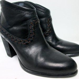 UGG Bandara Back Zip High Ankle Boots Black #6